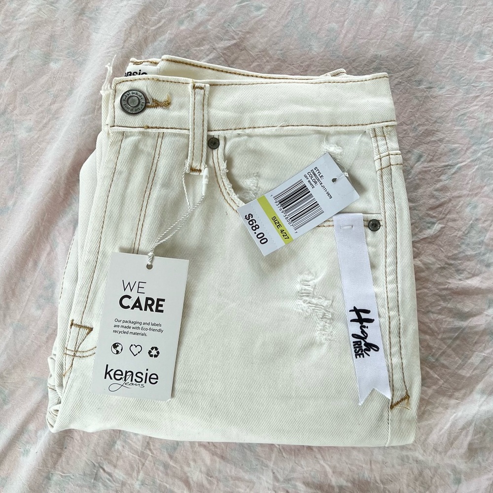 Kensie Vintage Denim High Rise Slim Jeans